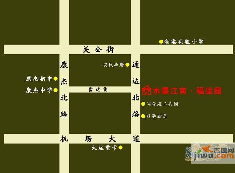 水墨江南福运园位置交通图