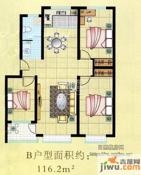 高科惠泽园
                                                            3房2厅1卫
