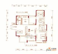 东方银座公馆3室2厅2卫108㎡户型图