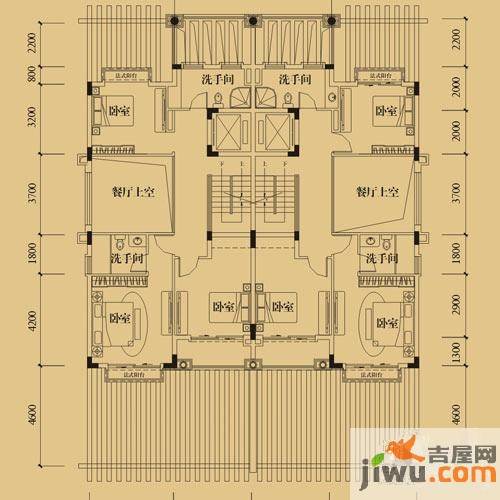 金光华龙岸花园6室0厅4卫260㎡户型图