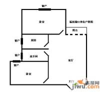 中森双子座3室1厅1卫109㎡户型图