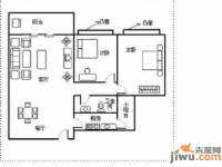 中森双子座2室2厅1卫55㎡户型图