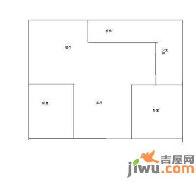 置地青湖语城1室1厅1卫51㎡户型图