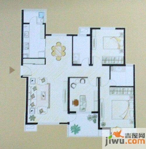 湖山新意3室2厅2卫125㎡户型图