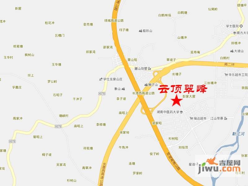 云顶翠峰位置交通图1