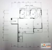 福天月畔湾3室2厅2卫126.5㎡户型图