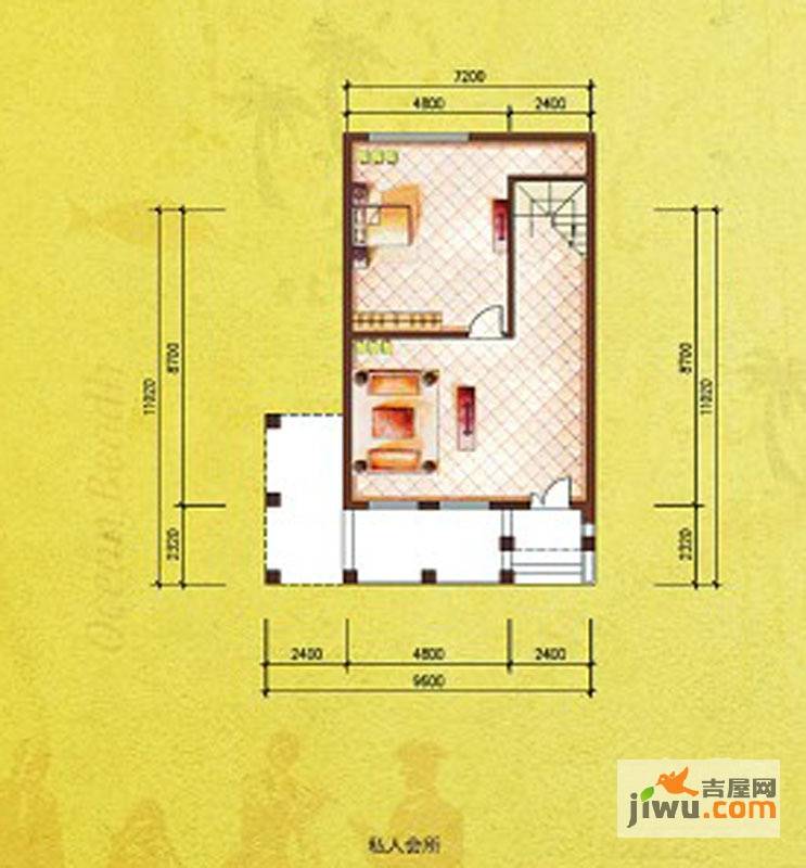 橘郡礼顿山4室2厅3卫334㎡户型图