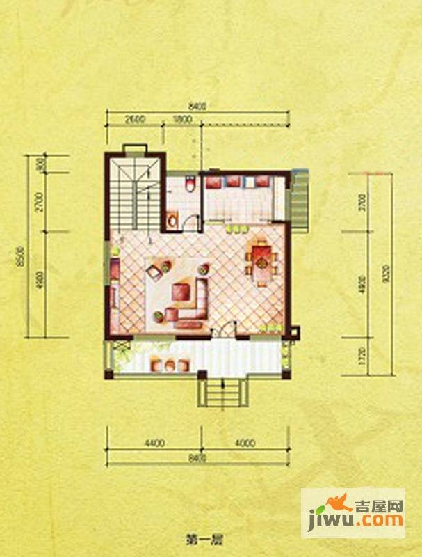 橘郡礼顿山4室3厅4卫282㎡户型图