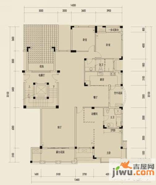 融科檀香山4室2厅2卫206㎡户型图