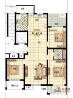 江南铭庭3室2厅2卫139㎡户型图