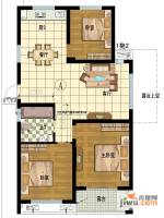 江南铭庭3室2厅1卫117㎡户型图