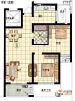 江南铭庭2室2厅1卫89㎡户型图