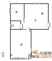 中奥江锦国际2室1厅1卫60㎡户型图
