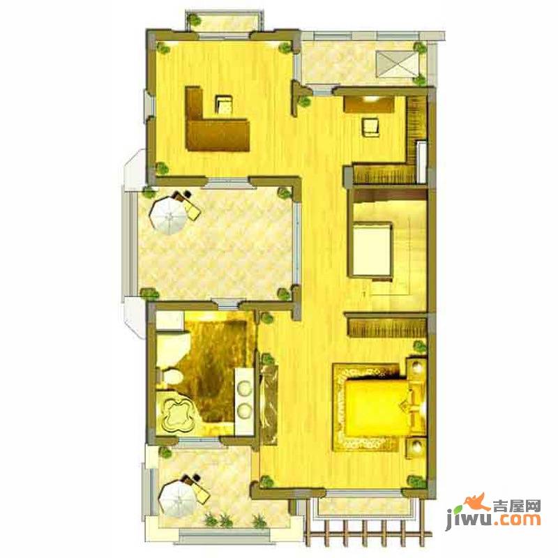 大华西溪风情悦宫5室2厅4卫316㎡户型图