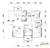 青城国际3室2厅2卫130.3㎡户型图