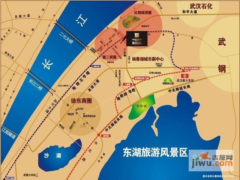 青城国际位置交通图图片