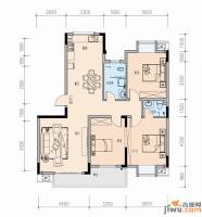 金燕虹景新都3室2厅2卫131㎡户型图