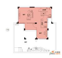 汉飞向上城1室1厅1卫130.6㎡户型图