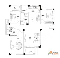 汉飞向上城4室2厅2卫105.8㎡户型图