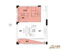 汉飞向上城普通住宅108.8㎡户型图