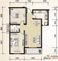 锦湖金利花园2室2厅1卫90.7㎡户型图