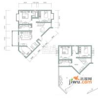 佳阳公园一号4室3厅3卫157.4㎡户型图