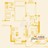 阳逻城市广场3室2厅1卫109㎡户型图