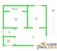 中大长江紫都三期2室2厅1卫98㎡户型图