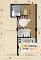 美联西马名仕1室1厅1卫48.3㎡户型图