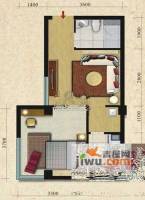 美联西马名仕1室1厅1卫44.9㎡户型图