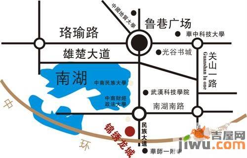 锦绣龙城位置交通图1
