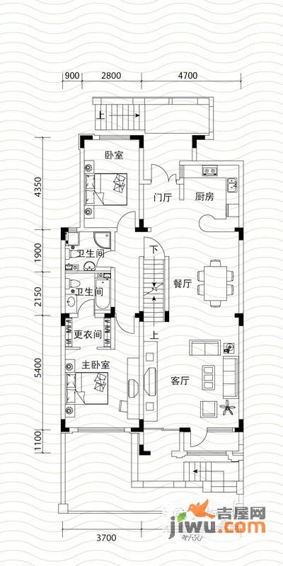 博轩园7室2厅4卫315㎡户型图