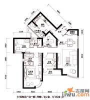 仁恒海河广场2室2厅2卫162.3㎡户型图