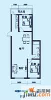 海天国际公寓2室2厅1卫125.3㎡户型图