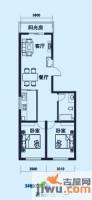 海天国际公寓2室2厅1卫110.1㎡户型图