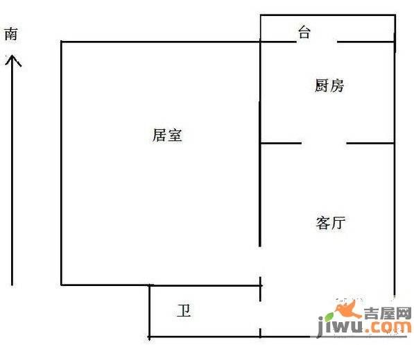 新世纪花园1室0厅0卫户型图