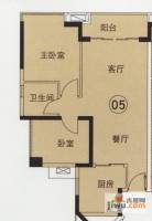 中海橡园国际2室2厅1卫74.9㎡户型图