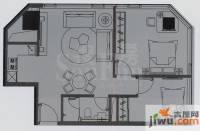 万菱君临国际公寓2室2厅1卫91.8㎡户型图