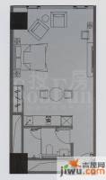 万菱君临国际公寓1室1厅1卫62.8㎡户型图