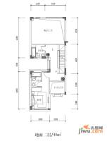 龙光香悦山1室0厅2卫40㎡户型图