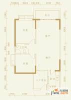 珠江怡景湾2室2厅1卫90㎡户型图