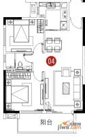 力迅T2室2厅1卫79.3㎡户型图