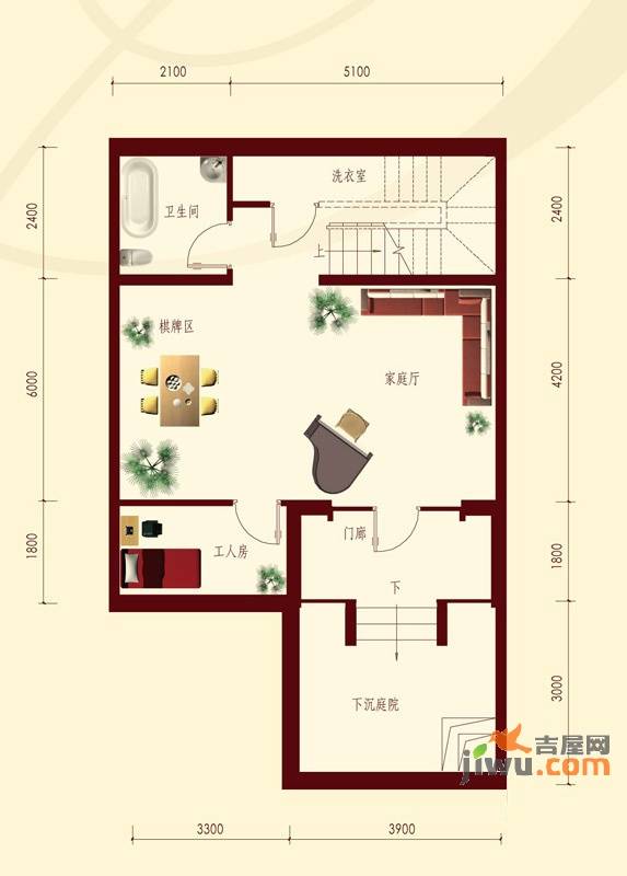 圣尊·摩纳哥庄园4室2厅3卫234.6㎡户型图