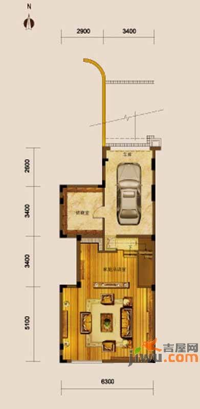 中海央墅4室3厅3卫223㎡户型图