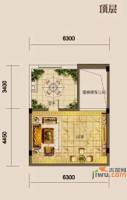 中海央墅3室2厅3卫206㎡户型图