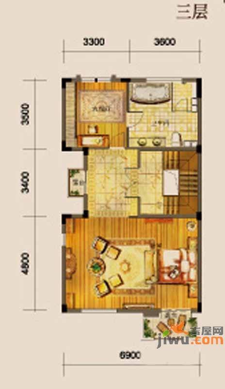 中海央墅4室3厅3卫262㎡户型图