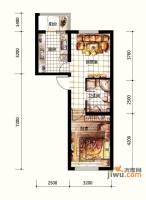 苏堤春晓1室1厅1卫60㎡户型图