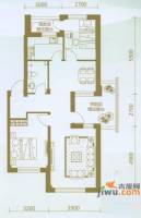 龙腾碧玉湾2室2厅1卫86.6㎡户型图