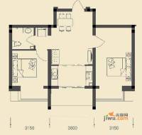 帝景嘉园2室2厅1卫67.3㎡户型图