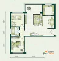 裕宝新城2室2厅1卫109.4㎡户型图